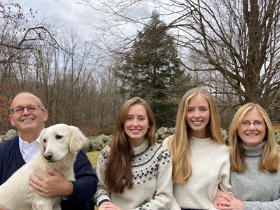 (Left to Right) Chip, Maisie, Martha, Nora and Brenda Collins