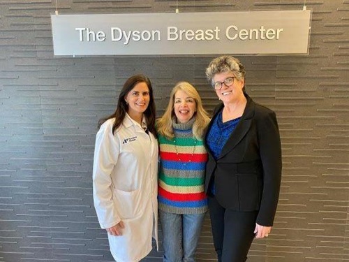 (Left to right) Dr. Susan Boolbol, Nancy Grasso and Nurse Navigator Cheryl Hoffman