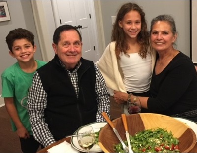 Jayne Davis, Brain Cancer Patient with husband and grandchildren