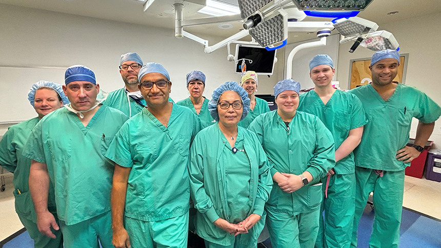 Danbury Hospital Total Joint Program Team Members in the OR