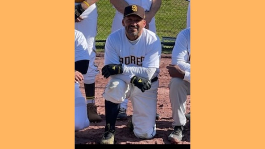 John Manganiello with Hudson Valley Men’s Baseball League team