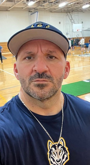 John Manganiello coaching basketball