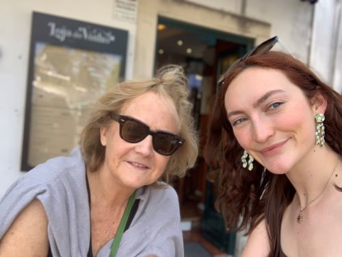 Kate Fagan (left) with daughter Chloe (right), in Portugal.