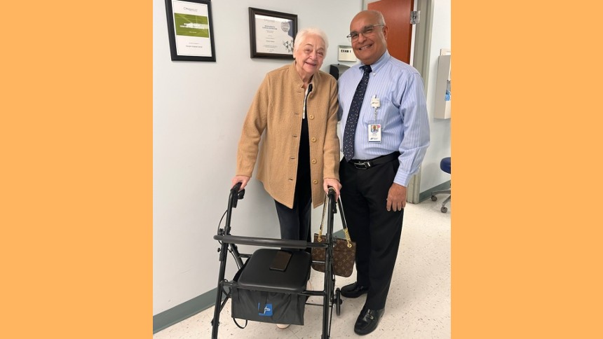 Pamela Capasso and Dr. Hansraj Sheth, Wound Care at Putnam Hospital