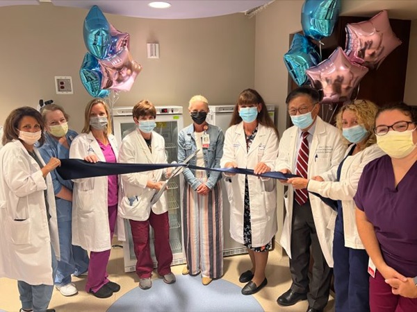 Danbury, Donor Milk, Ribbon Cut groupshot posed