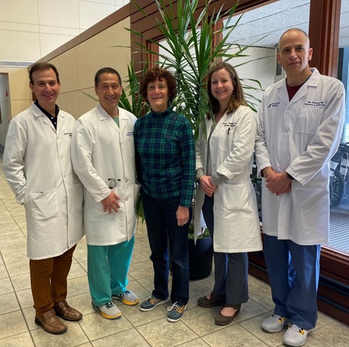 (Left to Right) Dr. Scott Sanderson, Dr. Vincent Rella, Randi Rote, Dr. Martha DesBiens, Dr. John Chronakos