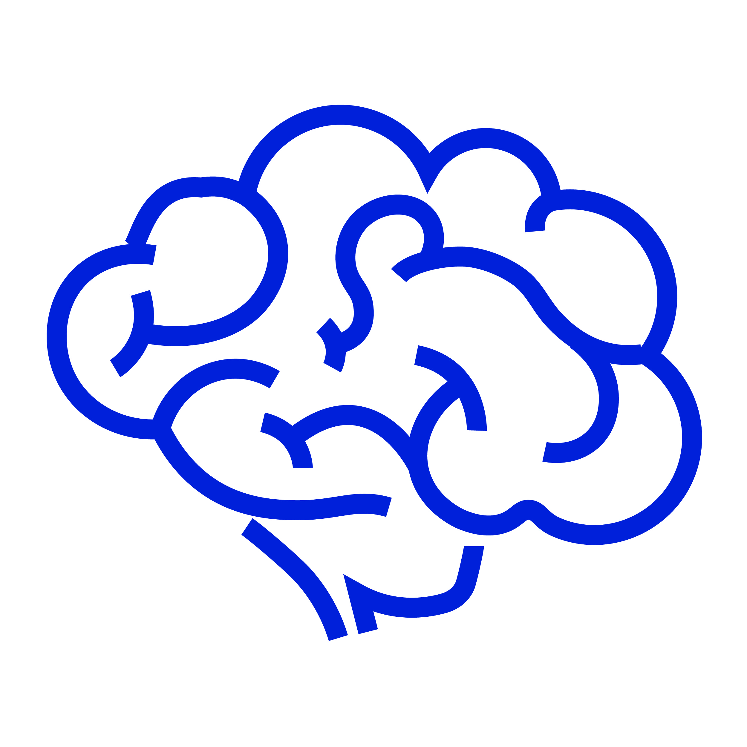 outline of brain icon