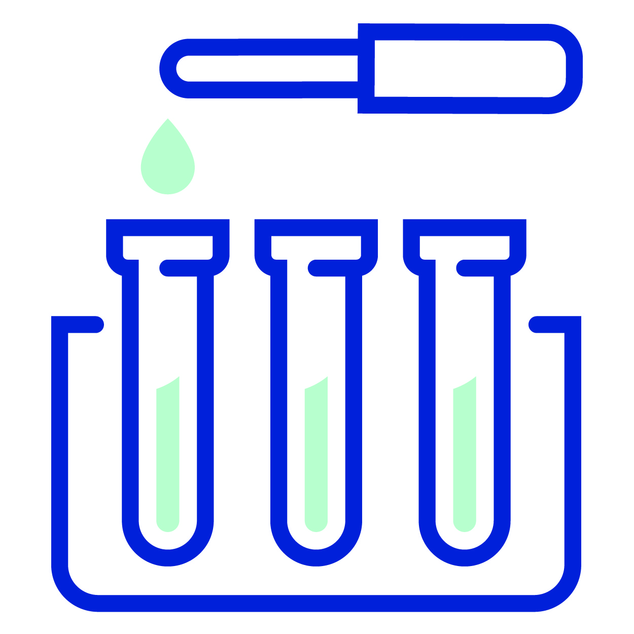 lab test tubes icon