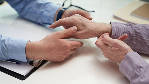 Rheumatology - holding hands