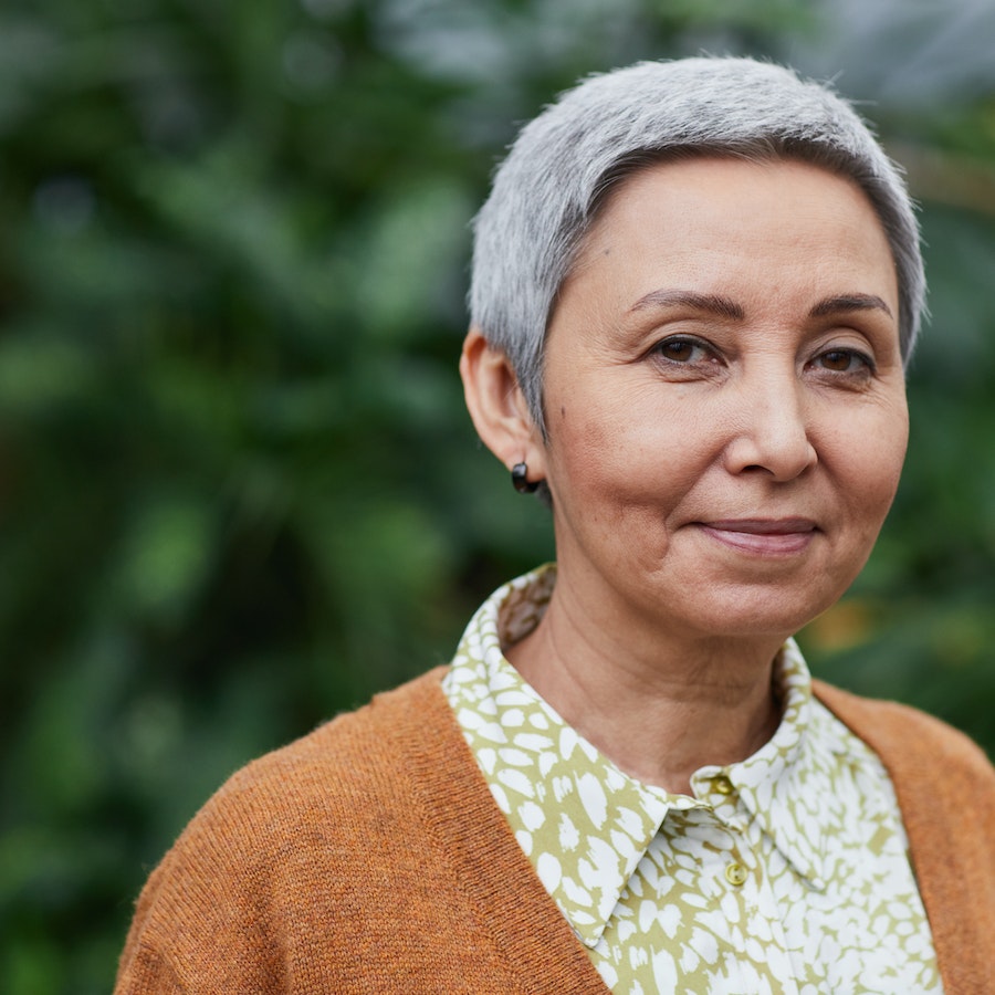 Woman smiling at the camera