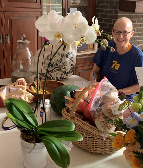 Kate Fagan after chemotherapy and surgery for ovarian cancer.