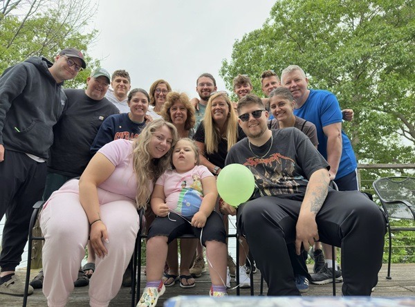 Zach with his family.
