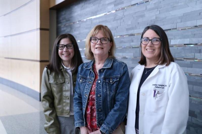 Rosie Bishop, RN, Melanie St. Raymond, LCSW, Jeanine Famiglietti, MD