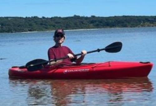 Alan Smith kayaking at Marthas Vinyard