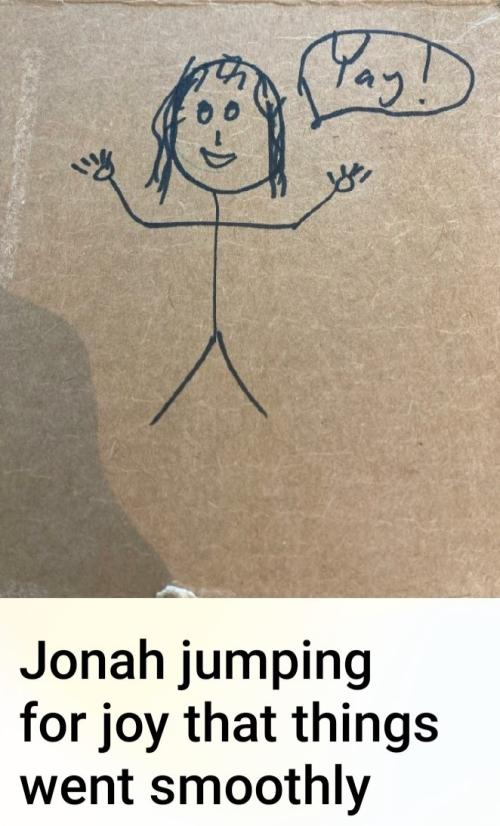 Danbury Hospital Colon Cancer Patient Kimberly Graton Drawing of Jonah