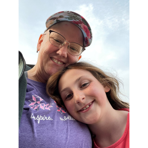 VBMC Breast Cancer Patient Linda Deserto with Grandaughter 500x667