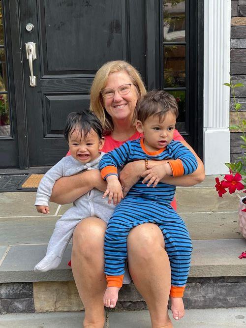 VBMC Breast Cancer Patient Linda Deserto with Grandkids 1 500x667