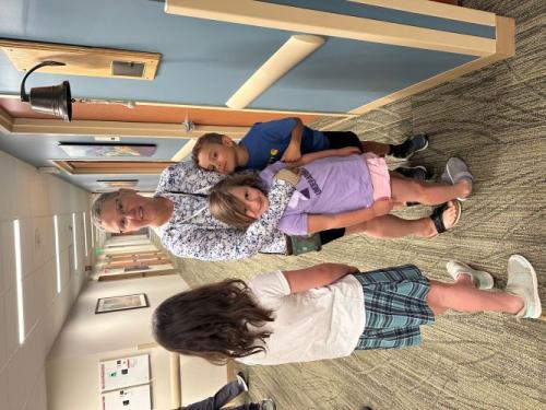 VBMC Breast Cancer Patient Linda Deserto with Grandkids 2 500x667