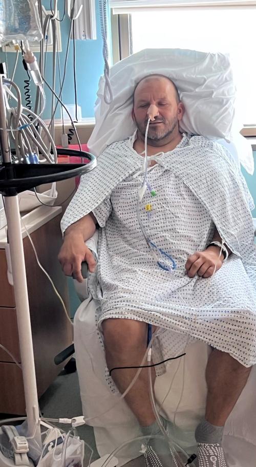 VBMC Colon Cancer Patient John Manganiello After Surgery 2