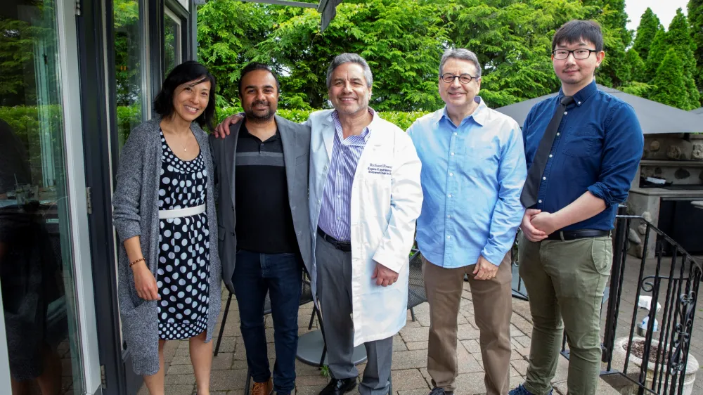 Five members of the Nuvance Health pancreatic cancer screening study team.