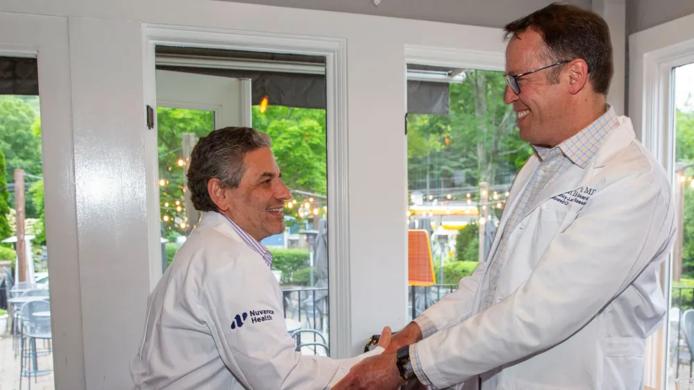 Dr. Richard Frank, Endowed Chair in Cancer Research and Dr. Adam Boruchov, Endowed Chair in Oncology