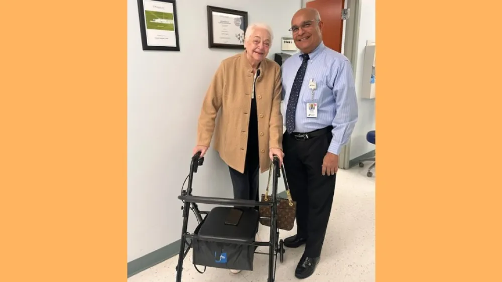 Pamela Capasso and Dr Hansraj Sheth Wound Care at Putnam Hospital