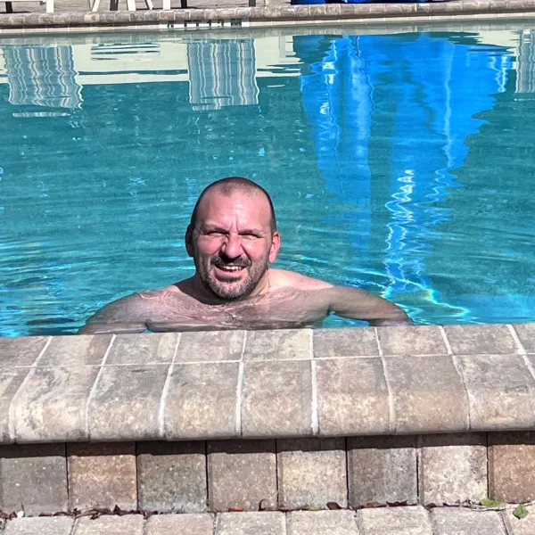 VBMC Colon Cancer Patient John Manganiello Pool