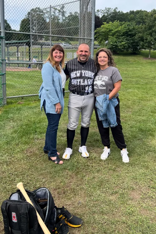 VBMC Colon Cancer Patient John Manganiello with Aunt and Wife